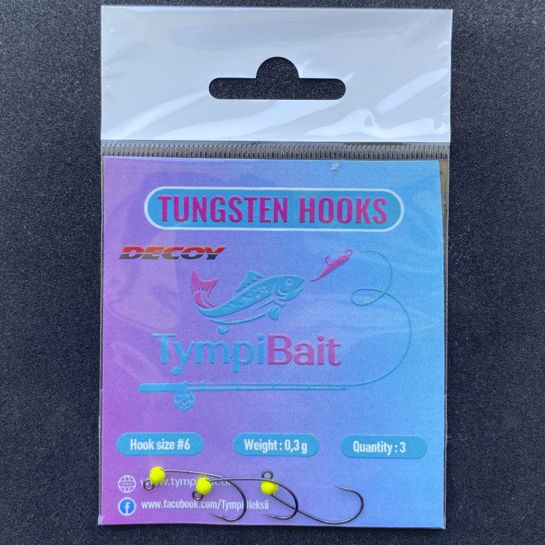 Tungsten Krog (Tungsten Hooks) #6 Grn Fluo 0,3g.