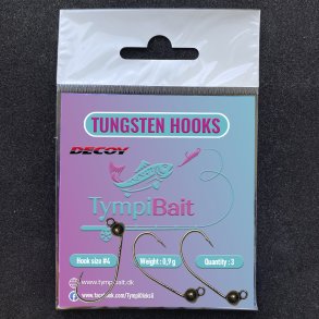 Tungsten Krog (Tungsten Hooks) #4 Sort 0,9g. 