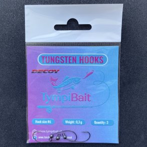 Tungsten Krog (Tungsten Hooks) #6 Sort 0,3g.